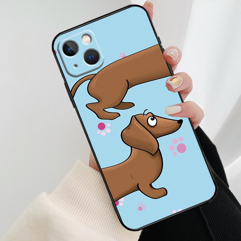 Cute Dachshunds Phone Case For iPhone 17 Pro Max 16 15 14 11 12 13 Pro Max mini 15 16 Plus 16e 17 Air Cover