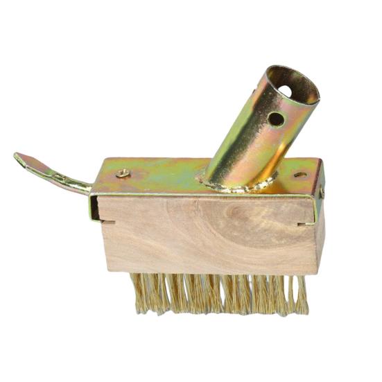 Weed Eater Crack Cleaner Manual Crevice Weeding Tool with Stainless Steel Handle Adjustable Height Moss Remover Brush