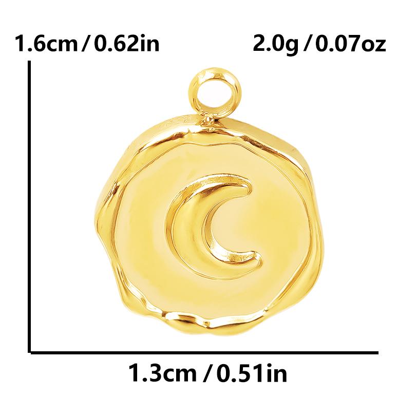 5pcs Pvd Round Charm Tool Wrench Sword Animal Stainless Steel Pendants For Jewelry Making Bracelets Keychain DIY Bag Charms Bulk
