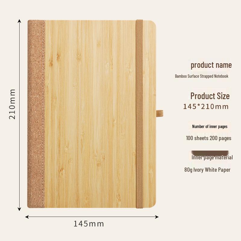 Eco-friendly Bamboo Notebook & Anti-spill Coffee Cup Gift Set