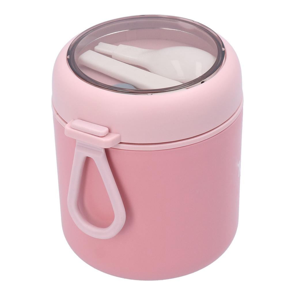 530ml Insulated Lunch Box with Spoon and Lid for Food Stainless Steel Portable Insulation Vacuum Soup Cup