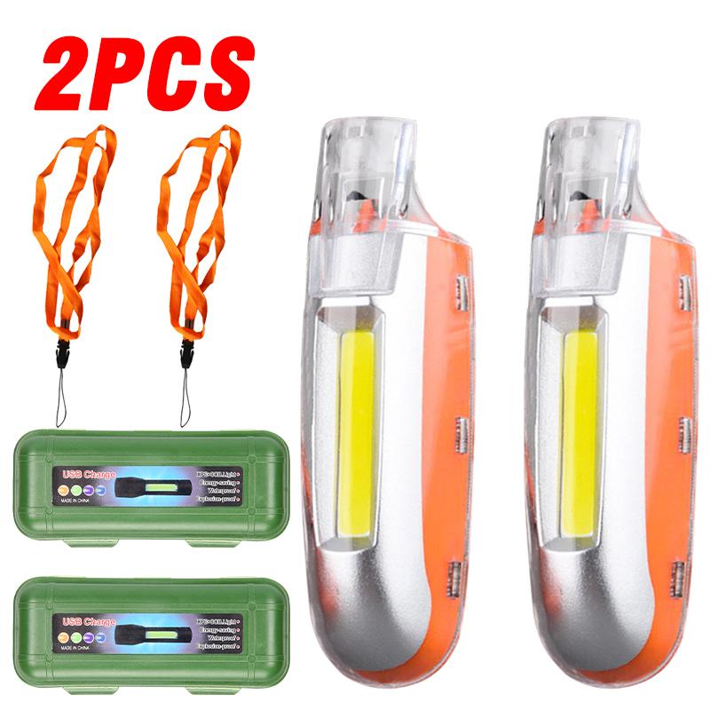 Whistle High Decibel Survival Whistle Flashlights USB Rechargable Hiking Camping Whistle Torch  Whistle Emergency Survival Tool