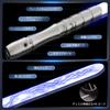 YDD Lightsaber with LED Blade, Metal Hilt, Force FX, Sound Effects, Sensor, Rechargeable Light-Up Sword (Silver-Blue Blade)