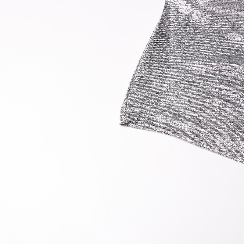 Sassy & Spicy 2025 Summer Shiny Off-Shoulder Slimming Top for Women