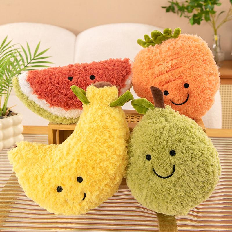 Frucht Gemüse Plüschtier Niedlich Weich Wassermelone Ananas Banane Erdbeere Mango Karotte Kinder Weihnachtsgeschenk