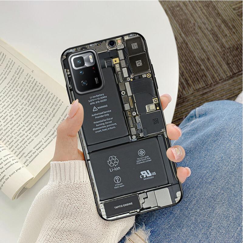 Phone Case For Xiaomi Redmi note 13 12S 12 Pro 11S 11 10 Pro 10S 12S Redmi 13 10 10C 13CClassical Cassette tape Battery Case