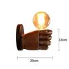 Vibrant Grave Right Hand Kinkiet, 220V E27 Stair Frame Industrial Style Stair Window And Nostalgic Wall Lamp