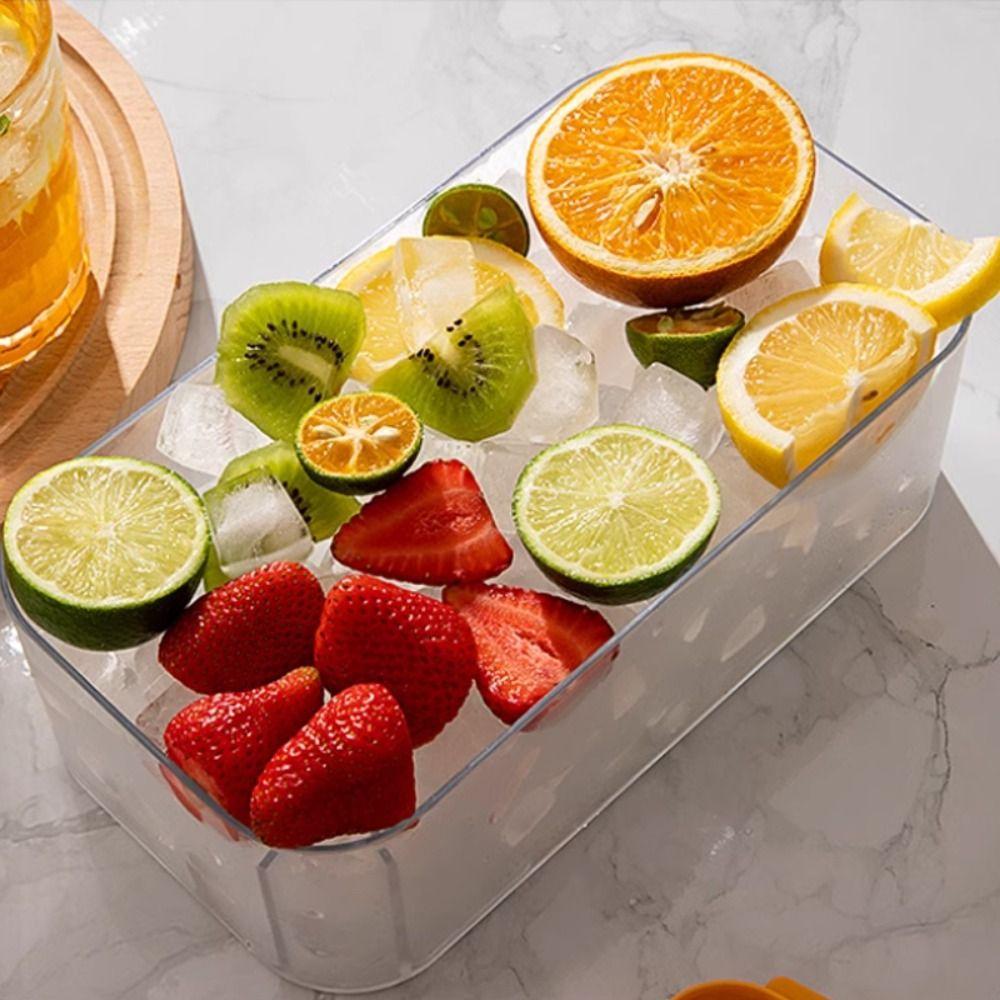 With Lid Ice Cube Mould Box Food Grade Ice Mould Tray DIY Ice Cube Molds  Bar