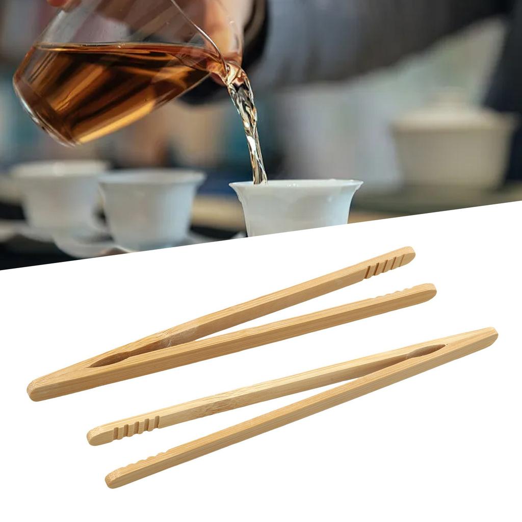2Pcs Wooden Tongs for Toast and Salad Essential Tools for Your Kitchen