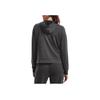 Under Armour Sweat-shirt à capuche zippé intégral solide Vêtements d'extérieur pour femmes Noir 1369853-010