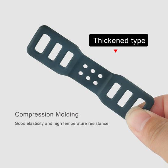 4 Stück Fahrrad Silikonband Gute Elastizität Bruchfest Fixiert 37747 Löcher Rückspiegel Fahrrad