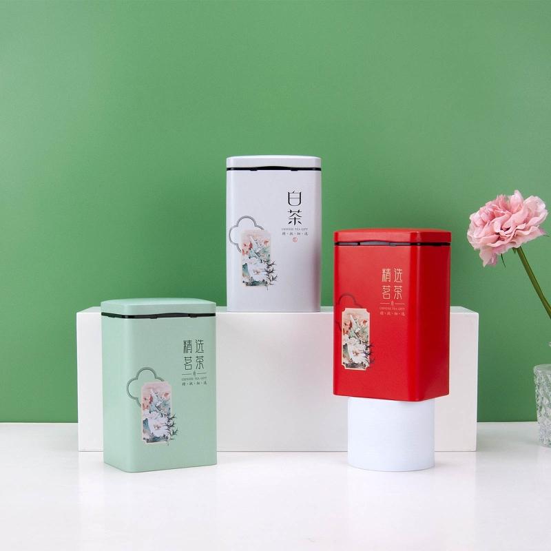 Teedose Metallblechdosen Leere Blechdose Kaffee Gewürzdose Metallkräuterglas Kleine Küchenbehälter für Kaffee Zucker Süßigkeiten