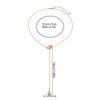 Vintage Metal Simple Water Drop Pendant Necklace For Women Trendy Long Thin Chain Necklace Aesthetic Y2K Jewelry Gift