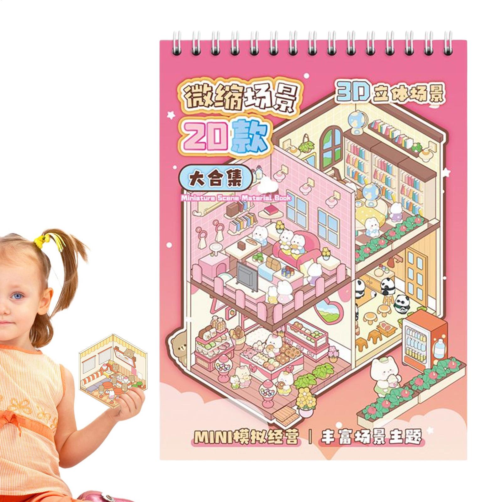 

3D Наклейка Сцена Наклейки-Сцены Для Детей Наклейка Ленты Эстетические Принадлежности Игрушки Игры Для Поделок Школьный Класс Кемпинг Путешествия CN