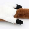 Plush Leather Squirrel Dog Toy with Sound for Teething and Self-Play