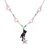Star Beaded Necklace for Women - Cute Summer Style Set - Elegant and Cool Lockbone Chain Design