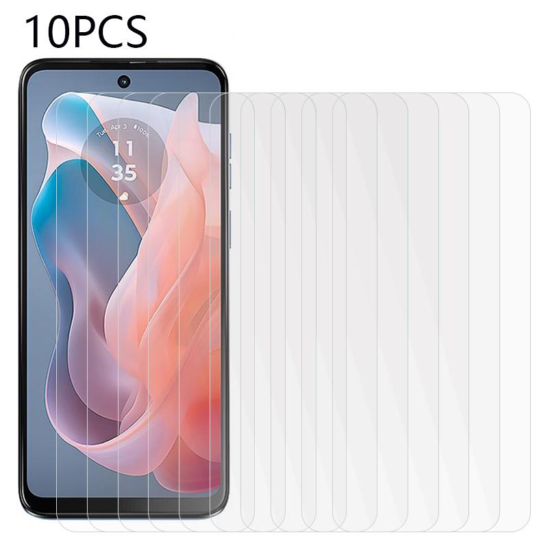 10PCS For Motorola Moto E14 4G/G04 4G/G04s 4G/G24 4G Screen Protector 2.5D Tempered Glass Film 0.3mm Crystal Clarity