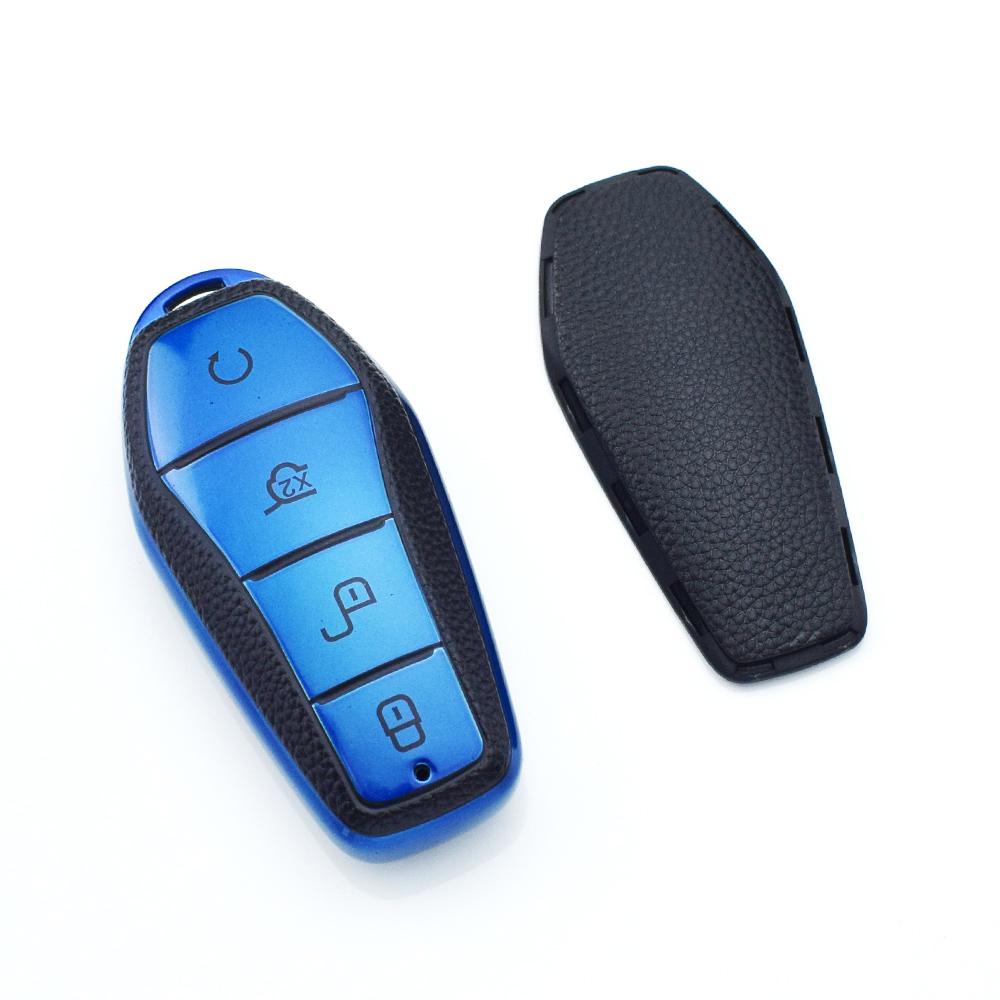 For BYD Song Qin Han EV Tang DM 2018 - 2022 Car TPU Car Key Case Cover Shell Protector Fob Holder Auto Accessories