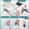 48-pack of magnetic sheets (8 colors x 6 sheets each), 1.5mm thick, strong magnetic nameplate labels, magnetic whiteboard sheets, pen included. Reusab