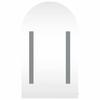 LED Lit Curved Mirror Cabinet in Black 42 x 13 x 70 cm