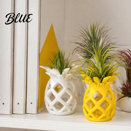 Cute Minimalist Plant Pot Hollow Pineapple Flower Vase for Air Plants 3D Printed Geometric Planter Planter Decorative Desktop Succulents Home Office