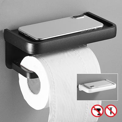 Toilettenpapierhalter, Multifunktions-Badezimmer-Aufbewahrungsregal, Rollenpapierhalter, Wandhalterung, WC-Papier, Telefonhalter, Regal, Handtuchrollenregal, Zubehör