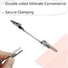 10 Pcs Double Sided Metal Alligator Clips for Crafts, Photos, Notes, Silver