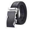 Men'S Cowhide Automatic Buckle Belt, Business Casual Simple And Versatile Belt, Middle-Aged And Young Trendy Leather Belt, Men'S