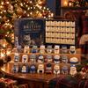 Calendario dell'Avvento per Bambini 24 Giorni di Gatti Medievali Brutti con Tradizioni Familiari Uniche per le Feste Ornamenti in Acrilico, Conto alla Rovescia di Natale Vintage per Casa e Scrivania