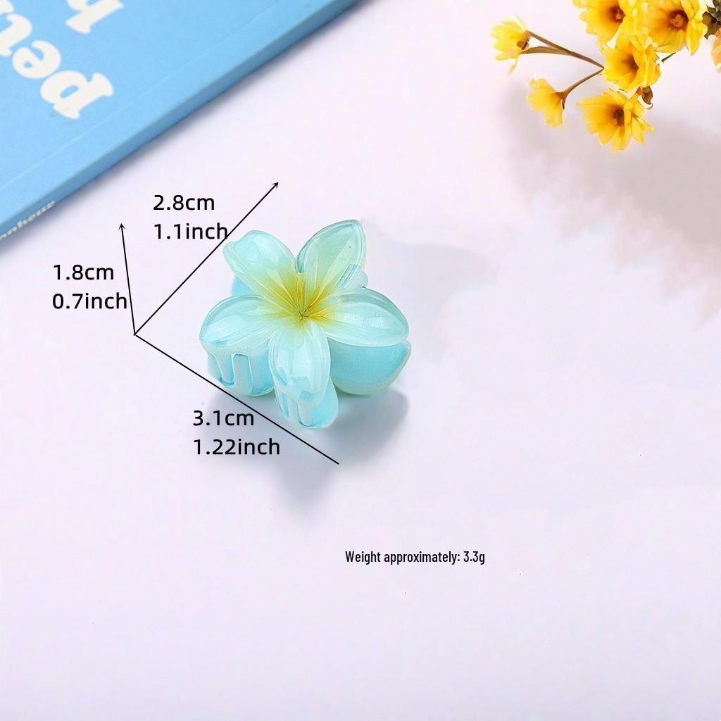 

Заколка для волос в виде цветка баухинии плюмерии для женщин 3.1cm синий