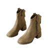 High-heeled Short Boots Women's 2025 Autumn New Fashion Versatile Retro Temperament Thick Heel Thin Boots British Martin Boots
