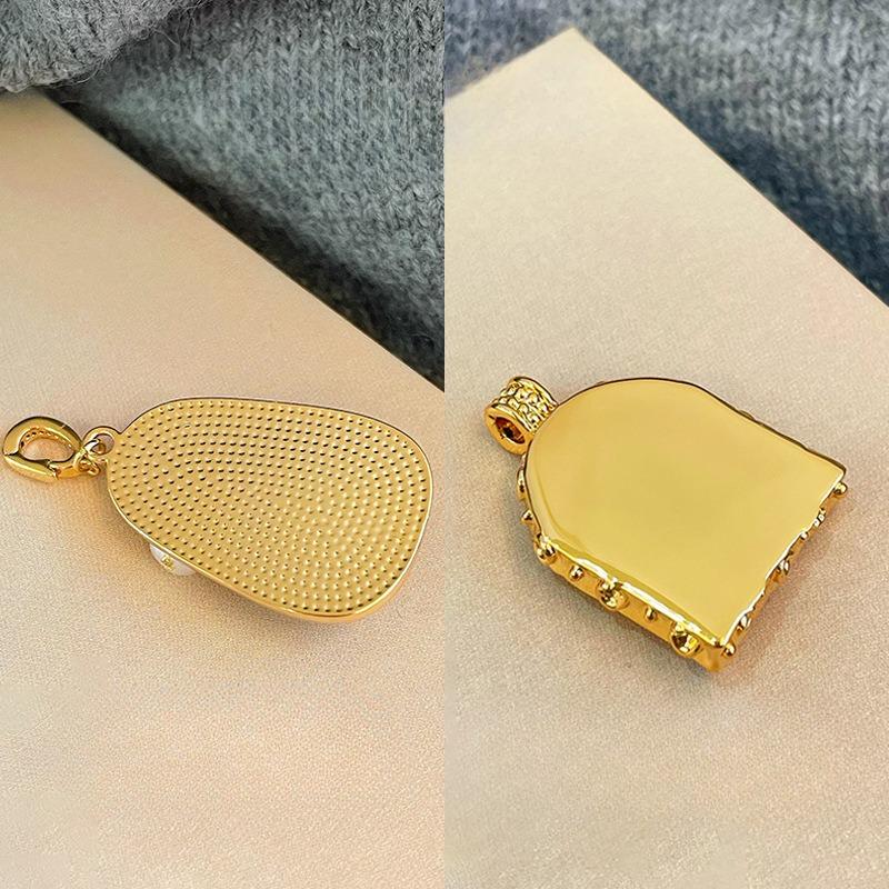 NALA Nala original design drip glaze painted necklace pendant single pendant without chain niche versatile universal clasp pendant