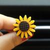 2Pcs Car Air Freshener Cute Car Perfume 3cm Sunflower Vent Clip Car Fragrance Scent Diffuser Auto Interior Decor
