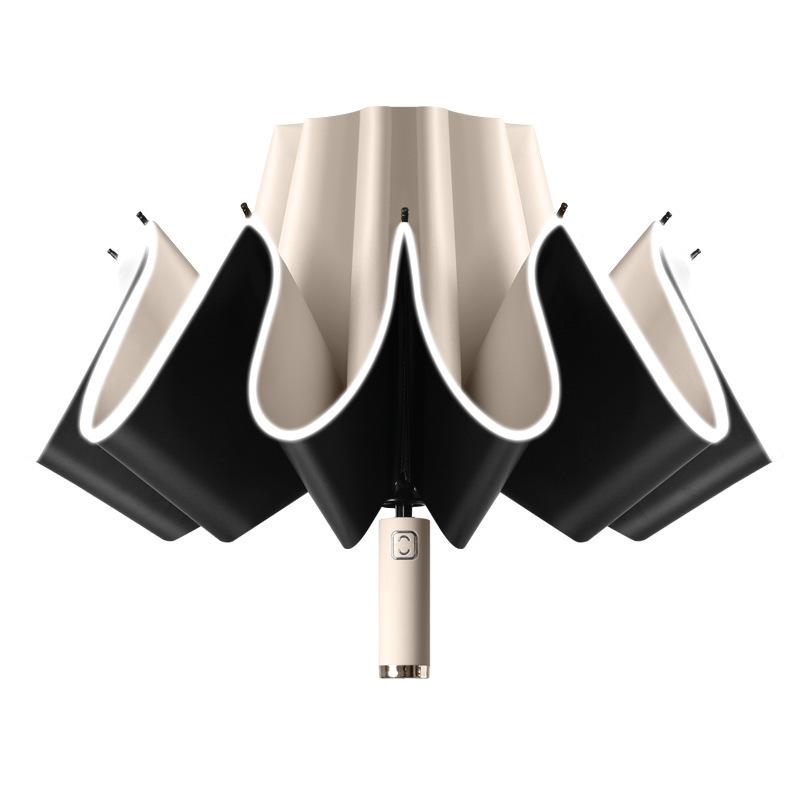 The Umbrella Is Automatically Thickened and Enlarged, and the Weather and Rain Folding Sun Umbrella Is Wholesale, and the Oversized Sun Protection