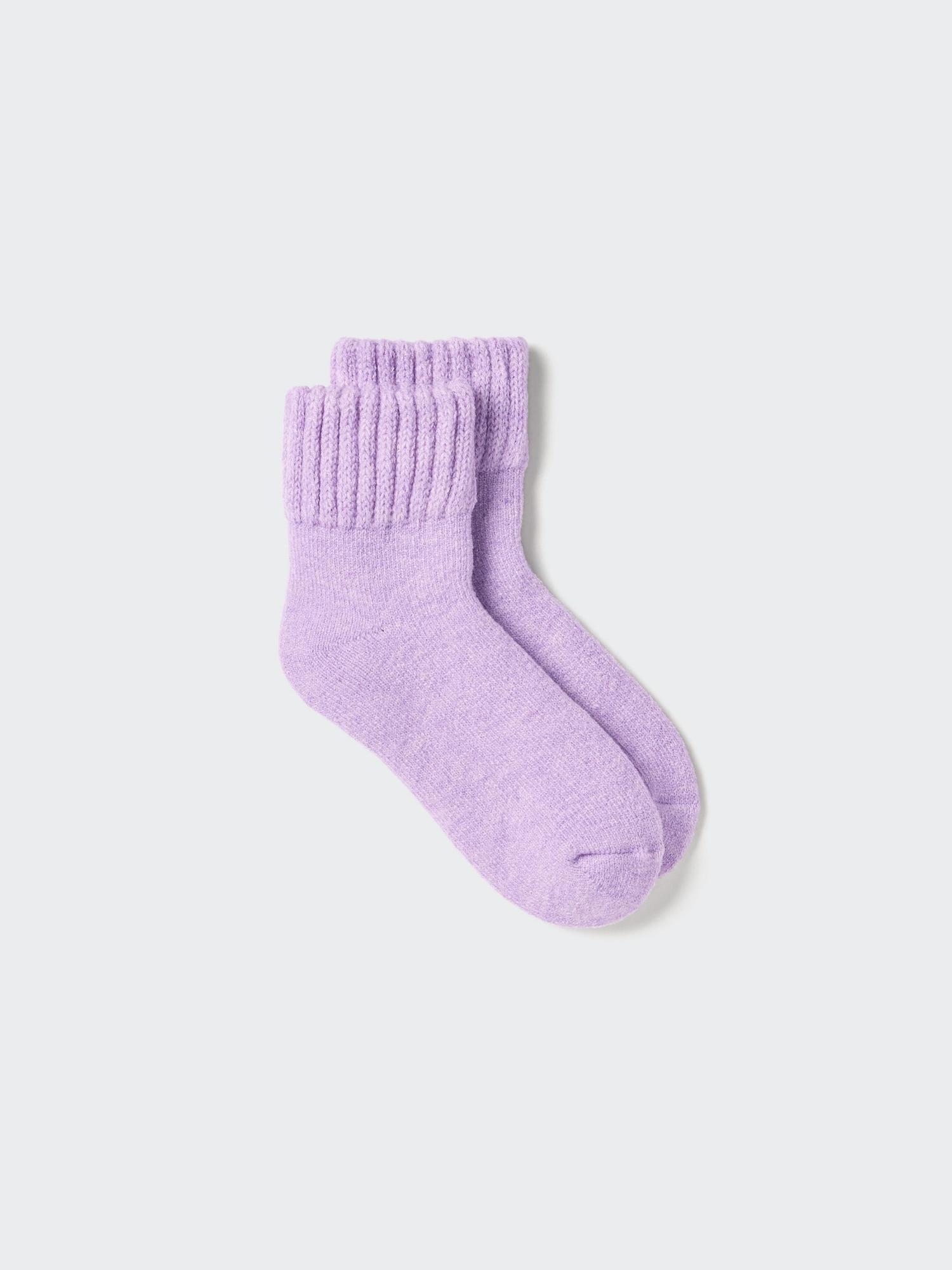 

Uniqlo Heattech Socks Room Pile 71 PURPLE/2426