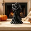 Spooky Gothic Gifts Dancing Grim Reaper Couple Figurine, 3D Printed Hooded Skeleton Dark Style Shelf Decor Statue, Aesthetic Tabletop Decor, Halloween