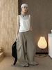 Women's 3D Patchwork Cargo Jeans with Large Pockets - Loose Wide-Leg Style for Spring/Summer Streetwear