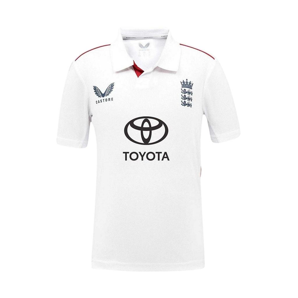 Castore Childrens/Kids 26/27 England Cricket IT20 Cricket Shirt