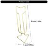 12Pcs Creative Paperclips Colored Metal Paper Clip Metal Bookmarks Clips for Display and Hanging Note Document Postcard
