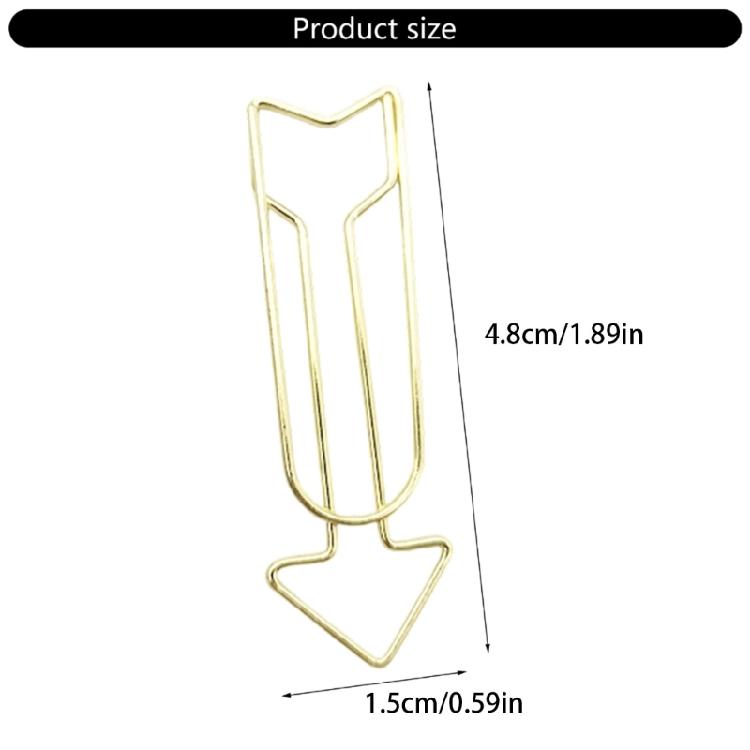 12Pcs Creative Paperclips Colored Metal Paper Clip Metal Bookmarks Clips for Display and Hanging Note Document Postcard