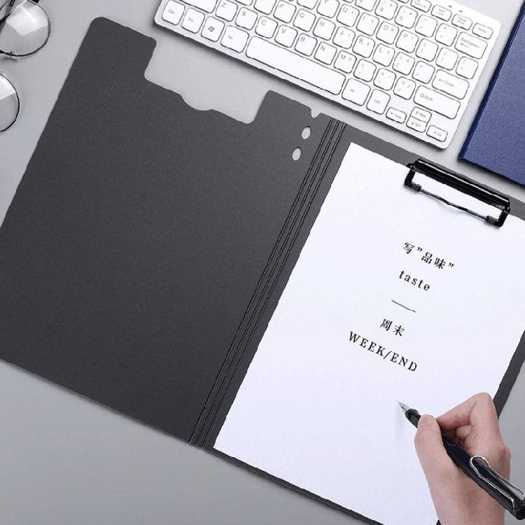 File Organiser Clipboard with Metal Clip Standard Size Flipping Clipboard Document Folder For Office School