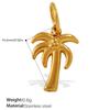 Ocean Element Conch Shell Pendant Accessories Stainless Steel Gold-Plated Beach Wind Accessories
