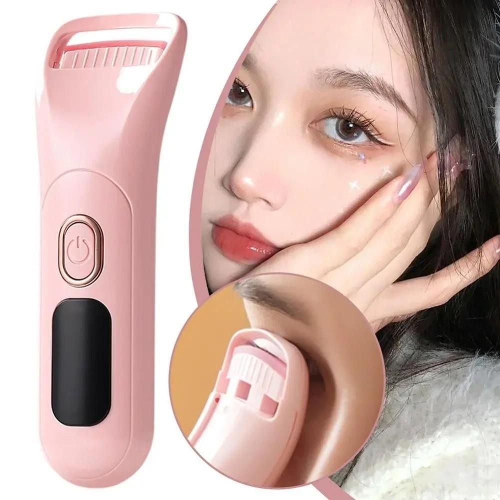 Temperature Control Heated Eyelash Curler Digital Display Eyelash Grafting Tool  Women