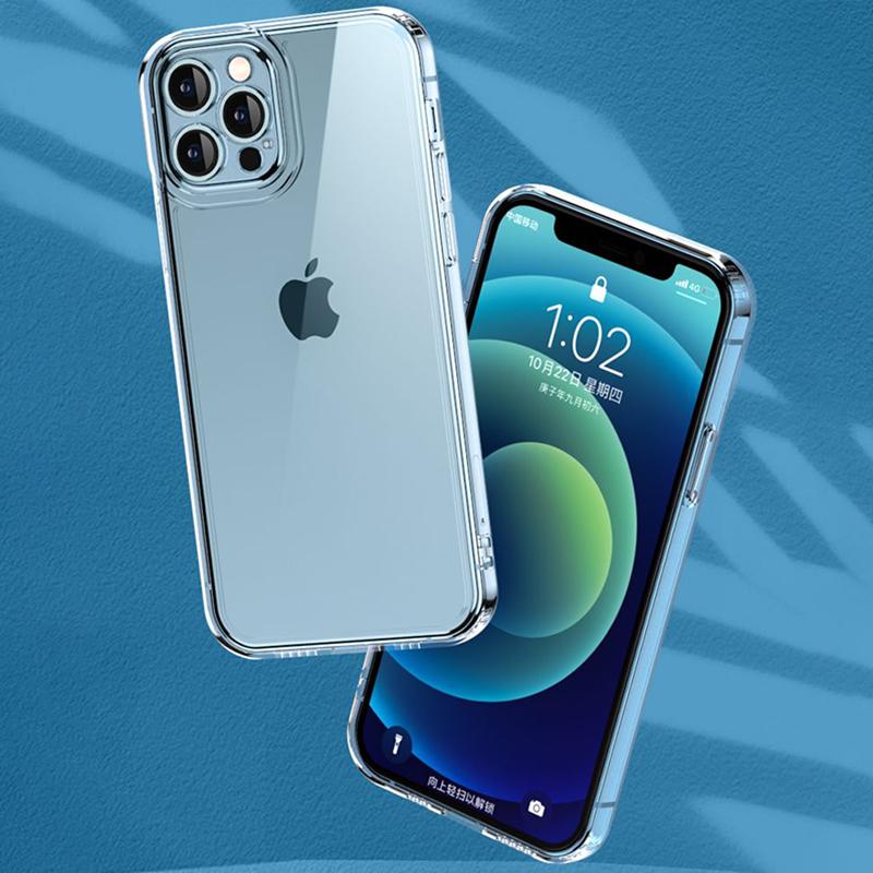 Soft TPU Bumper Case for iPhone 16 15 14 13 12 Pro Max Shockproof Scratch Resistant Transparent Cover Anti-Yellowing Phone Shell