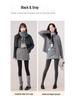 Gray Velvet-Enhanced Pantyhose for Autumn/Winter: Black Slimming and Gray Cotton Leggings