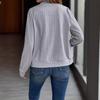 Autumn Women's Plus Size Tops Solid Colour Long Sleeve Casual Jacket