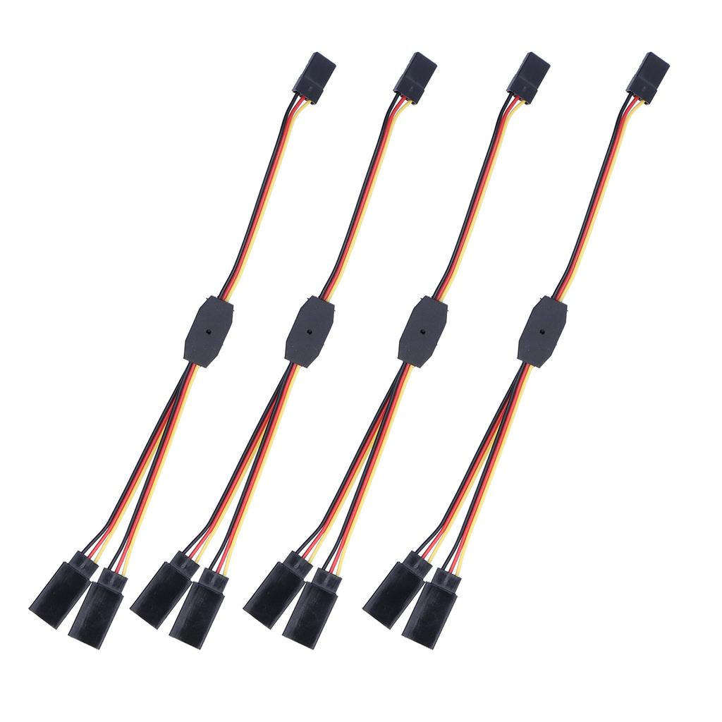 10 Stück Servo Splitterkabel PVC Isolierend Flexibel Langlebig Weit Verbreitet Servo Y-Kabel für Lenkung