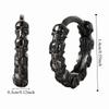 Creative Skull Hoop Earrings Silver Punk Earrings Jewelry Gothic Ear Buckles  Party