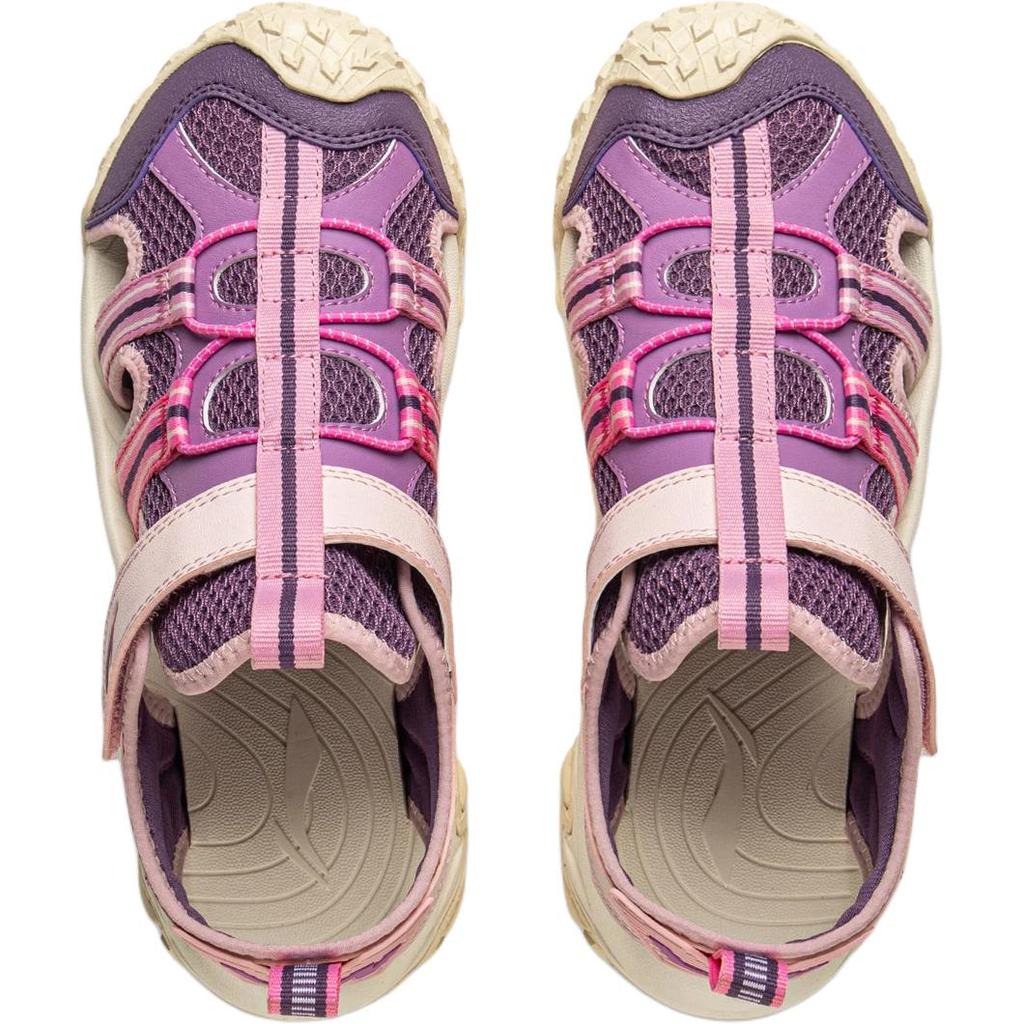 Li Ning Kids Comfortable Soft Non-Slip Wear-Resistant Low-Top Sandals Kids sandals Purple YKUV014-2