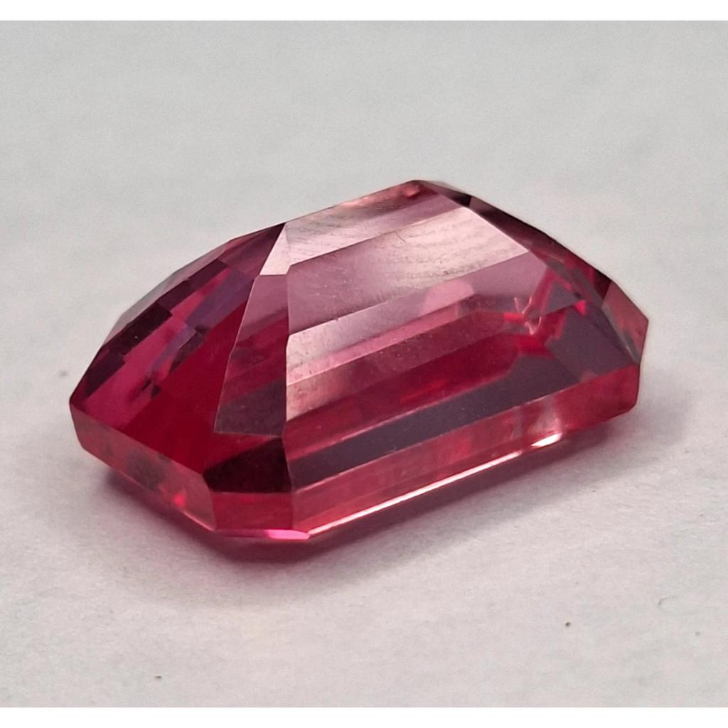 Fabulous Padparadscha Sapphire 21-23 Ct Emerald Cut Certified Loose Gemstone